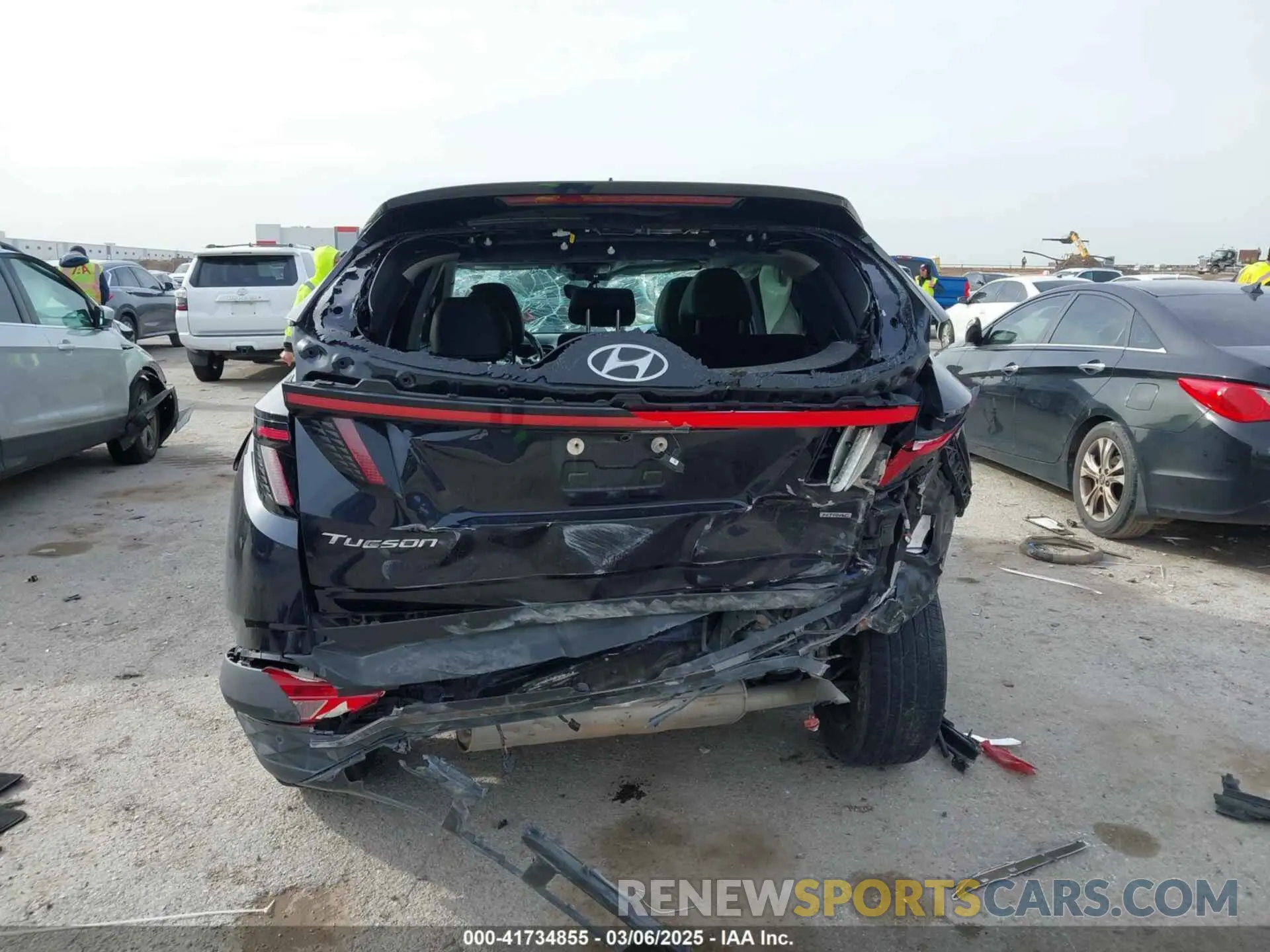 16 Photograph of a damaged car KM8JECAE7NU060192 HYUNDAI TUCSON 2022