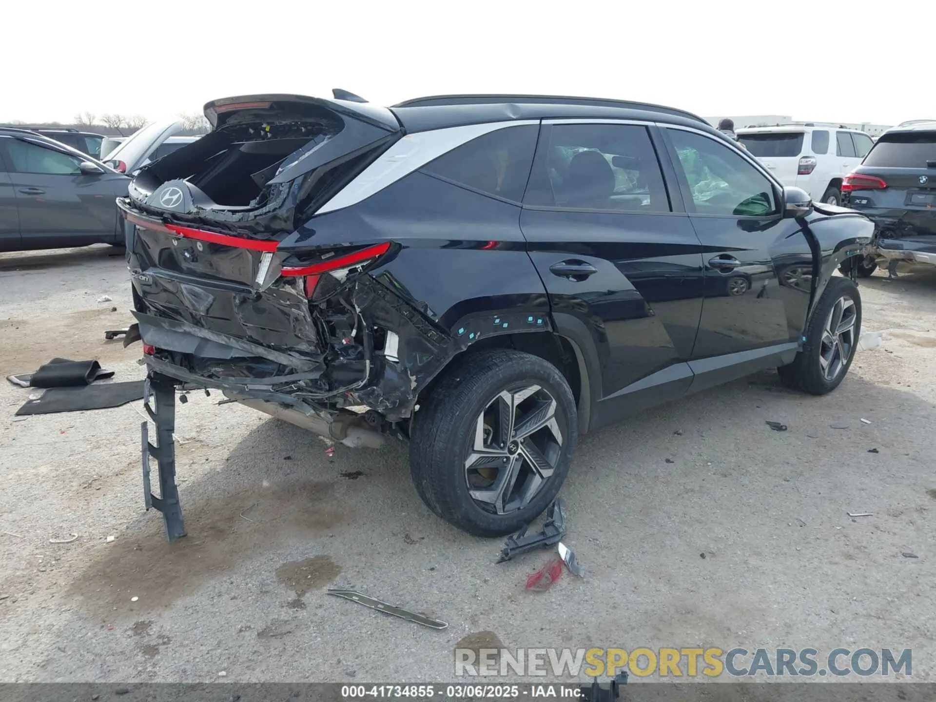 4 Photograph of a damaged car KM8JECAE7NU060192 HYUNDAI TUCSON 2022