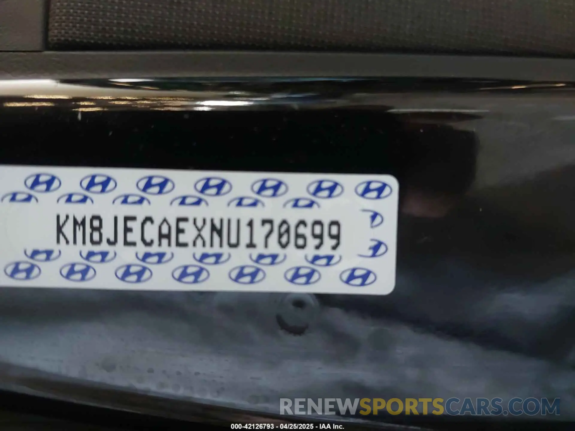 9 Photograph of a damaged car KM8JECAEXNU170699 HYUNDAI TUCSON 2022