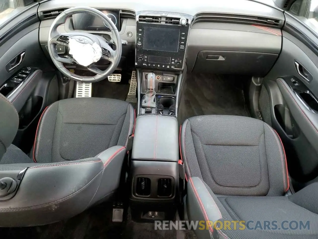 8 Фотография поврежденного автомобиля KM8JF3AE9NU149775 HYUNDAI TUCSON 2022