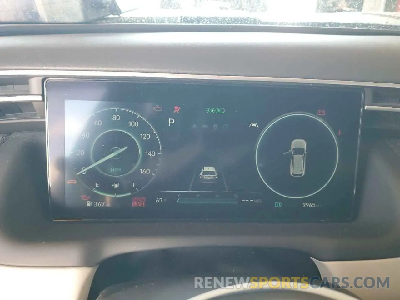 9 Photograph of a damaged car KM8JFCA19NU074587 HYUNDAI TUCSON 2022