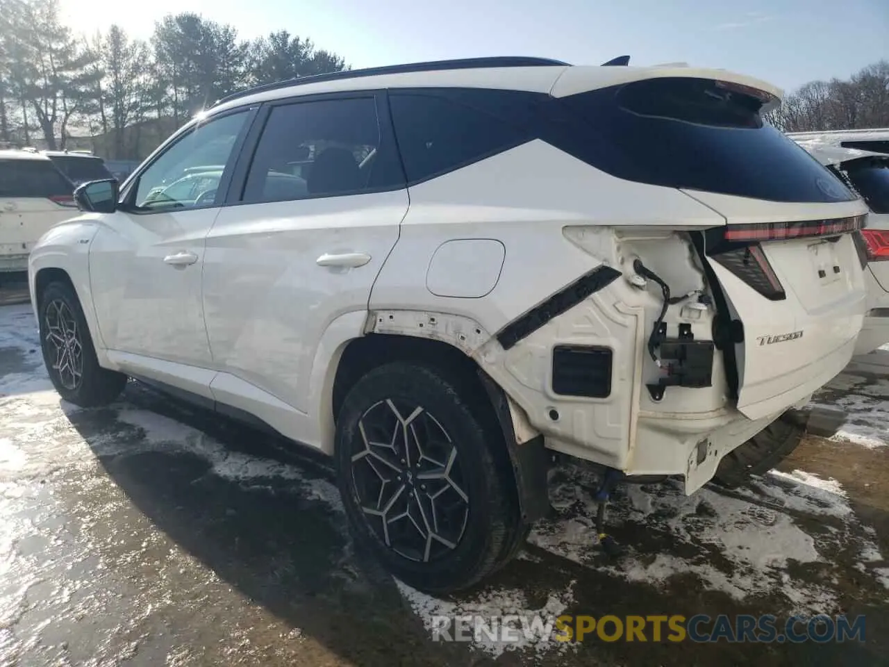 2 Photograph of a damaged car KM8JFCAE4NU151370 HYUNDAI TUCSON 2022