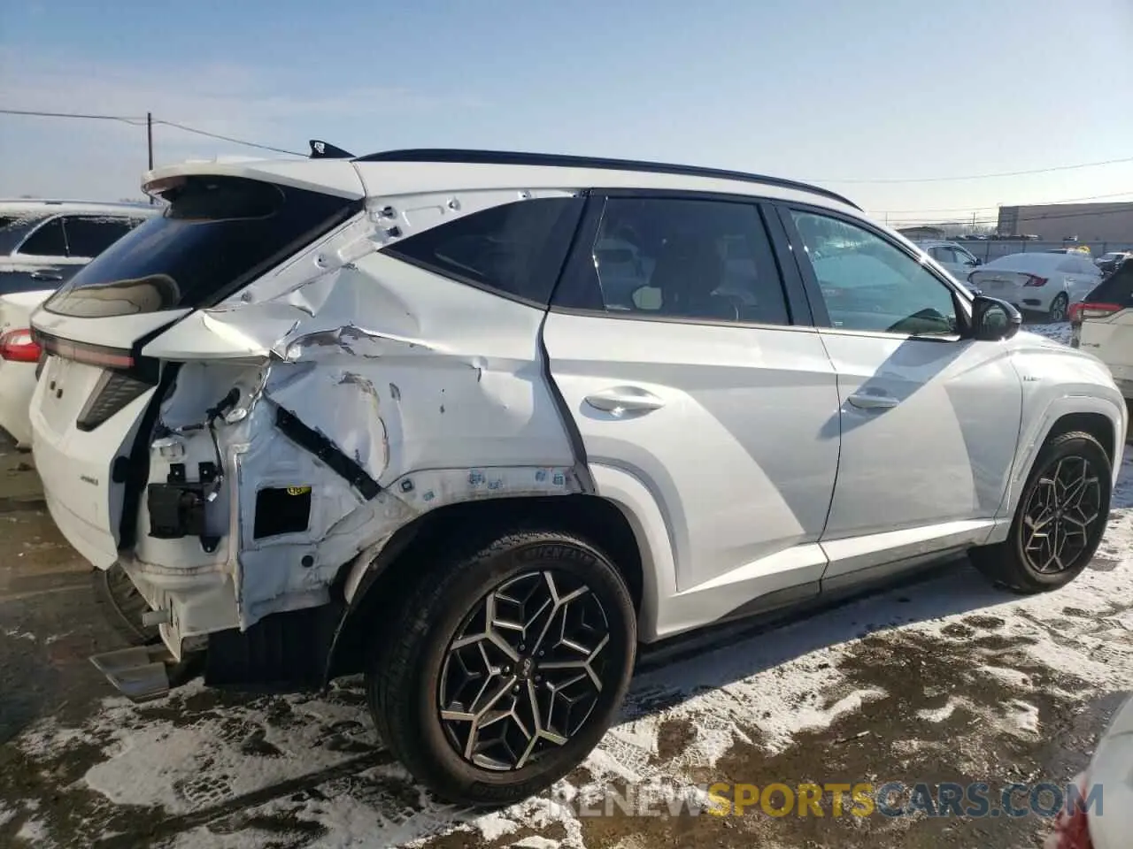 3 Photograph of a damaged car KM8JFCAE4NU151370 HYUNDAI TUCSON 2022