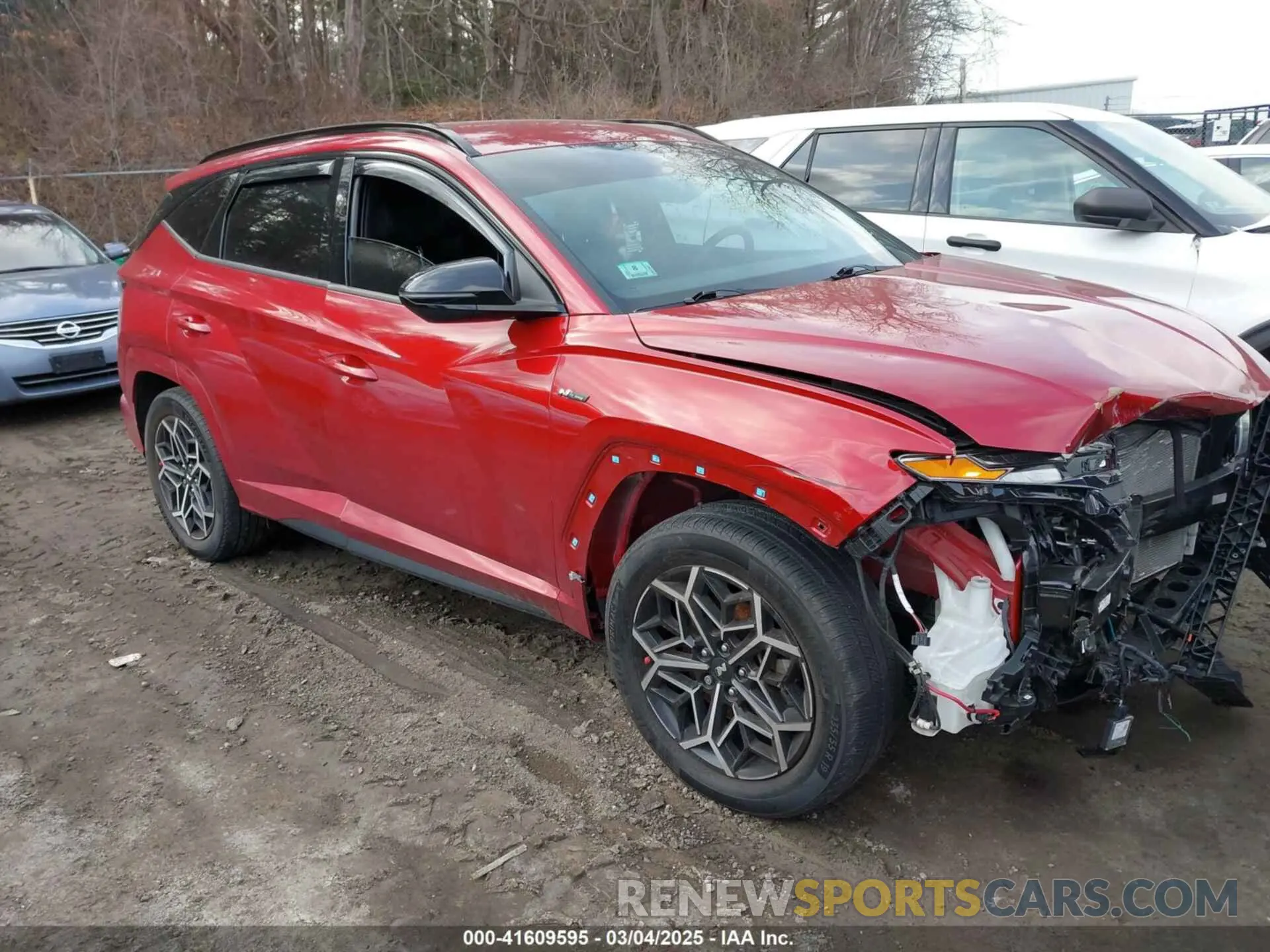 1 Photograph of a damaged car KM8JFCAE4NU167598 HYUNDAI TUCSON 2022