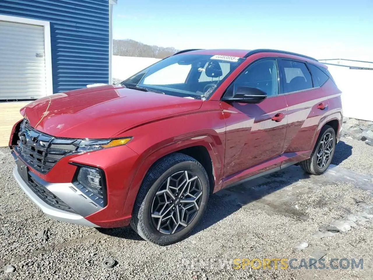 1 Photograph of a damaged car KM8JFCAE5NU100301 HYUNDAI TUCSON 2022
