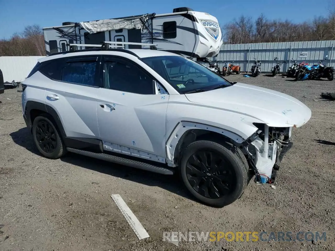4 Фотография поврежденного автомобиля KM8JFCAEXNU110757 HYUNDAI TUCSON 2022