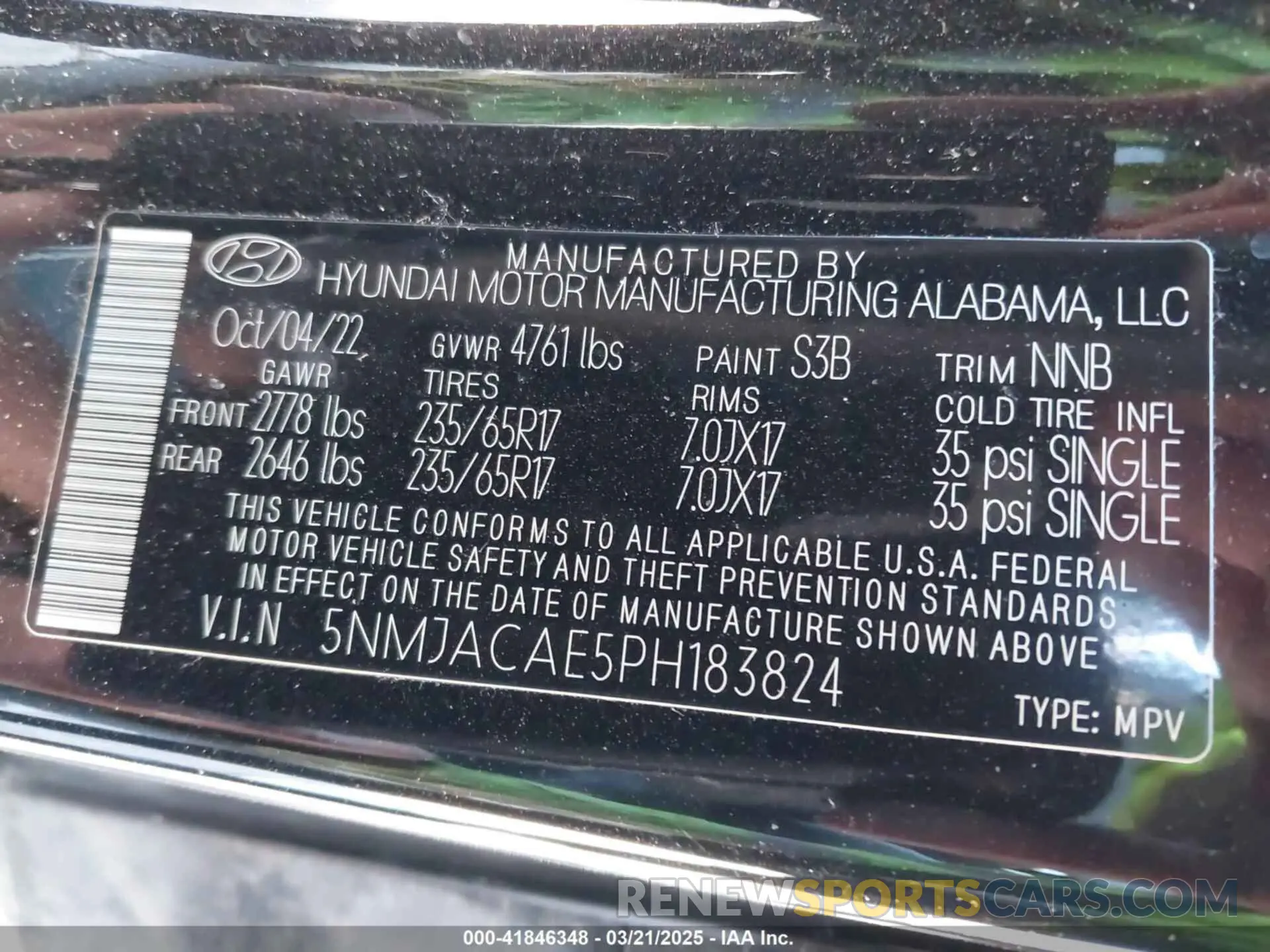 9 Photograph of a damaged car 5NMJACAE5PH183824 HYUNDAI TUCSON 2023