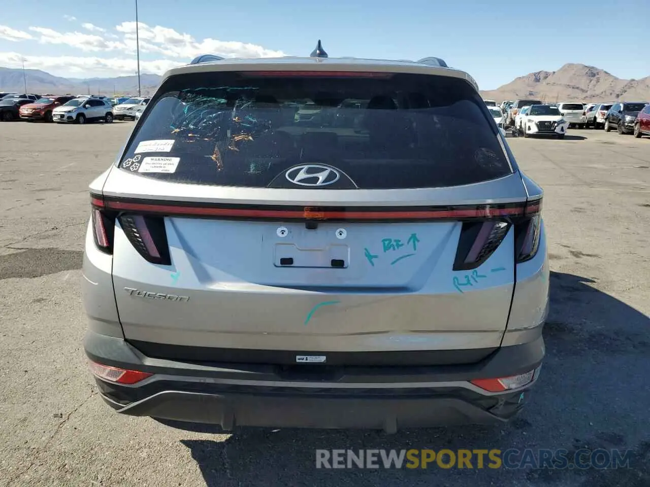 6 Photograph of a damaged car 5NMJB3AE2PH219823 HYUNDAI TUCSON 2023