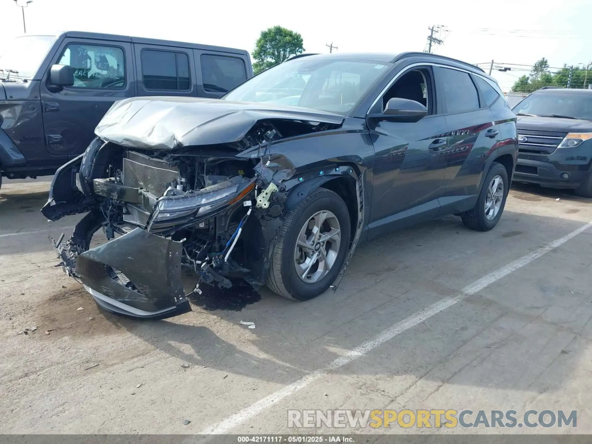 2 Фотография поврежденного автомобиля 5NMJBCAE5PH180953 HYUNDAI TUCSON 2023