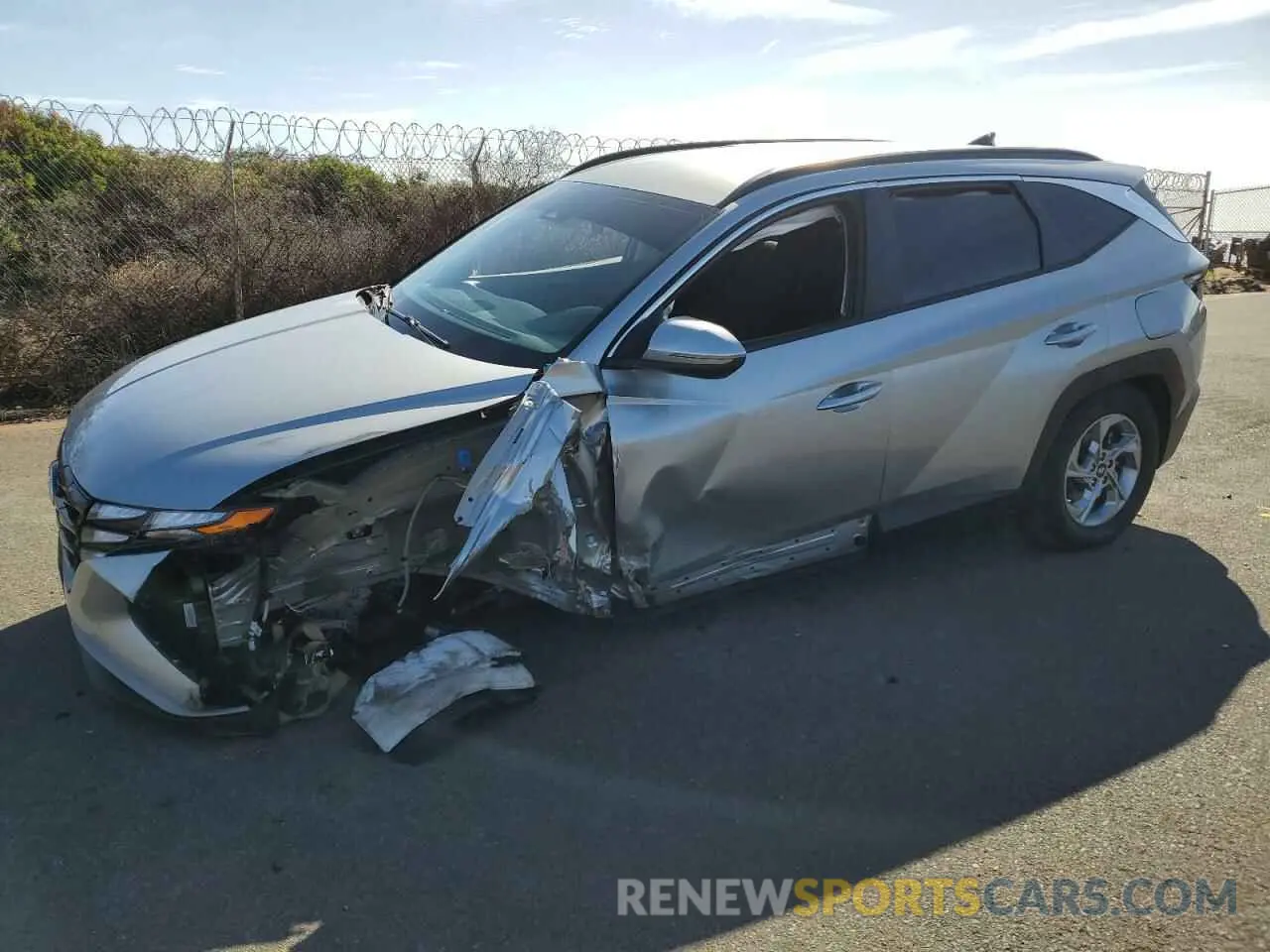 1 Photograph of a damaged car 5NMJBCAE6PH186194 HYUNDAI TUCSON 2023