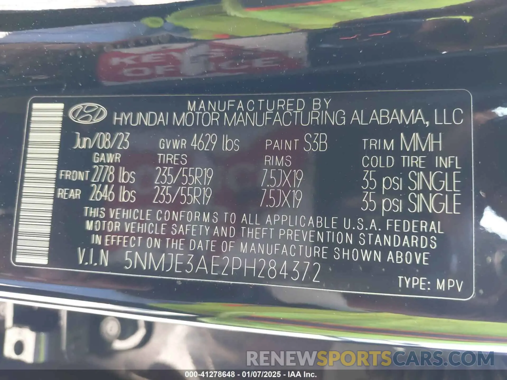 9 Фотография поврежденного автомобиля 5NMJE3AE2PH284372 HYUNDAI TUCSON 2023