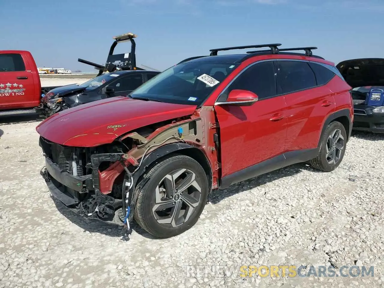 1 Photograph of a damaged car 5NMJE3AE3PH277303 HYUNDAI TUCSON 2023