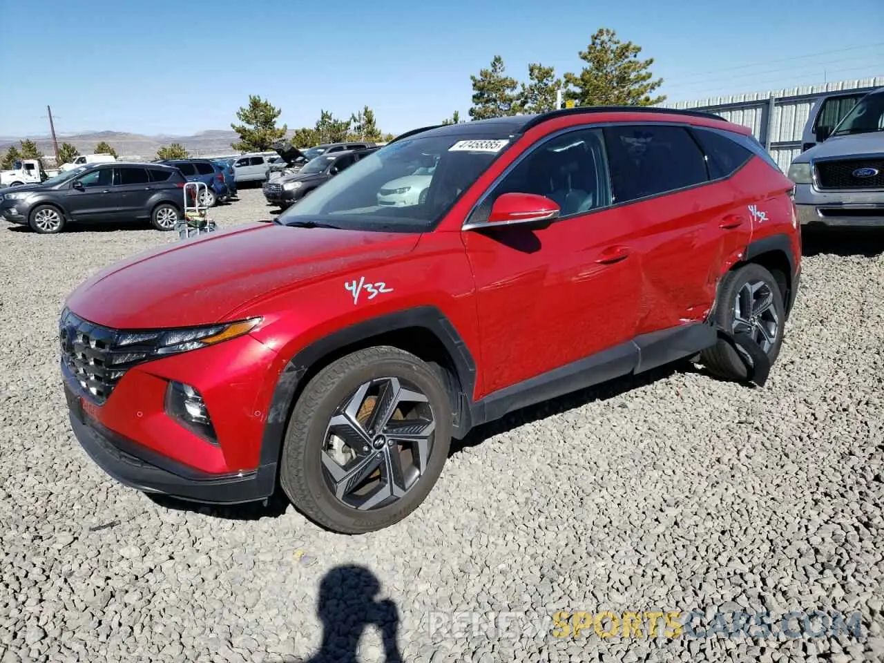 1 Photograph of a damaged car 5NMJECAE1PH197515 HYUNDAI TUCSON 2023