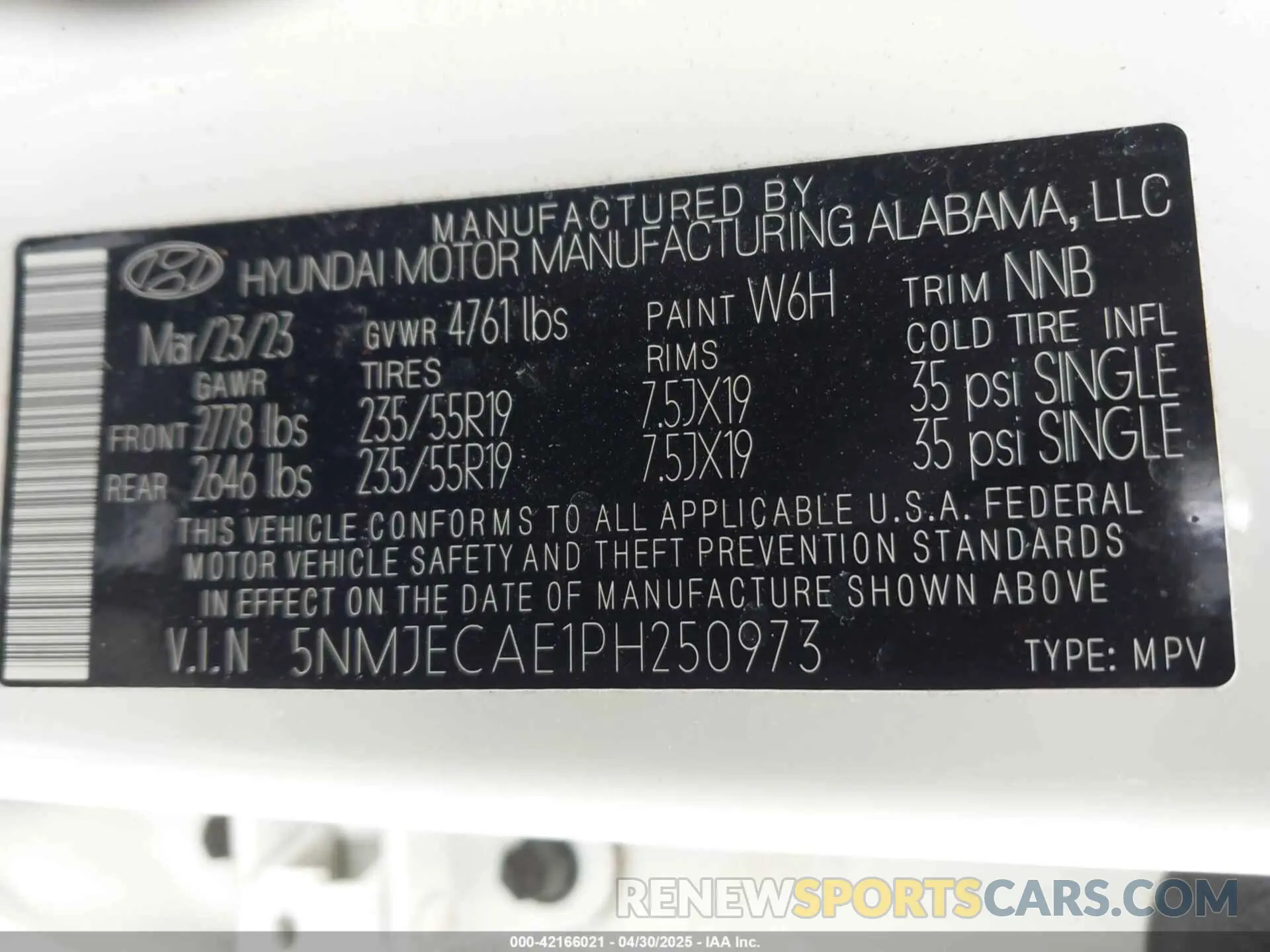 9 Photograph of a damaged car 5NMJECAE1PH250973 HYUNDAI TUCSON 2023