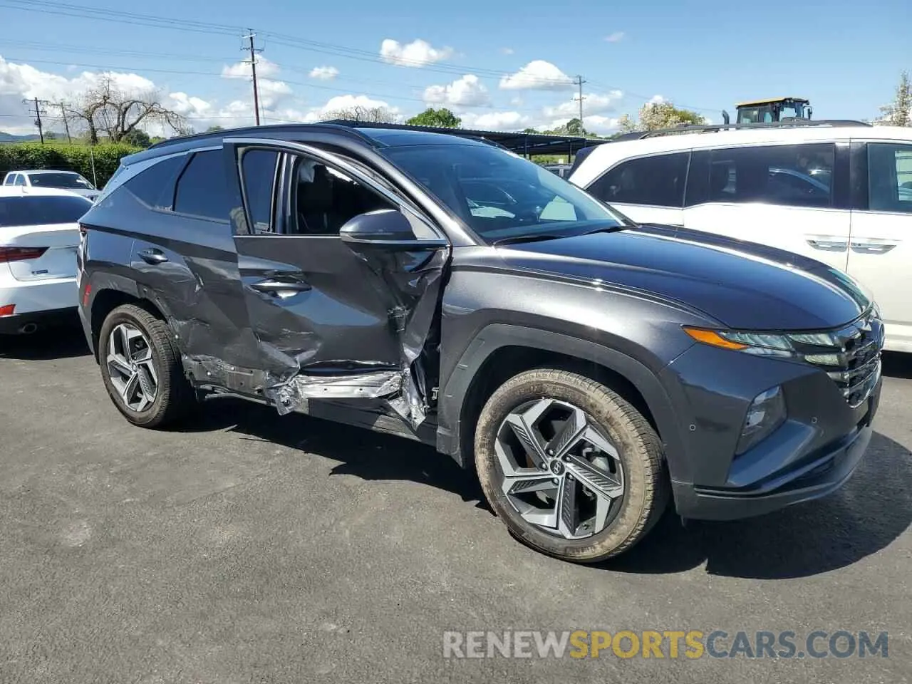 4 Фотография поврежденного автомобиля 5NMJECAE2PH232756 HYUNDAI TUCSON 2023