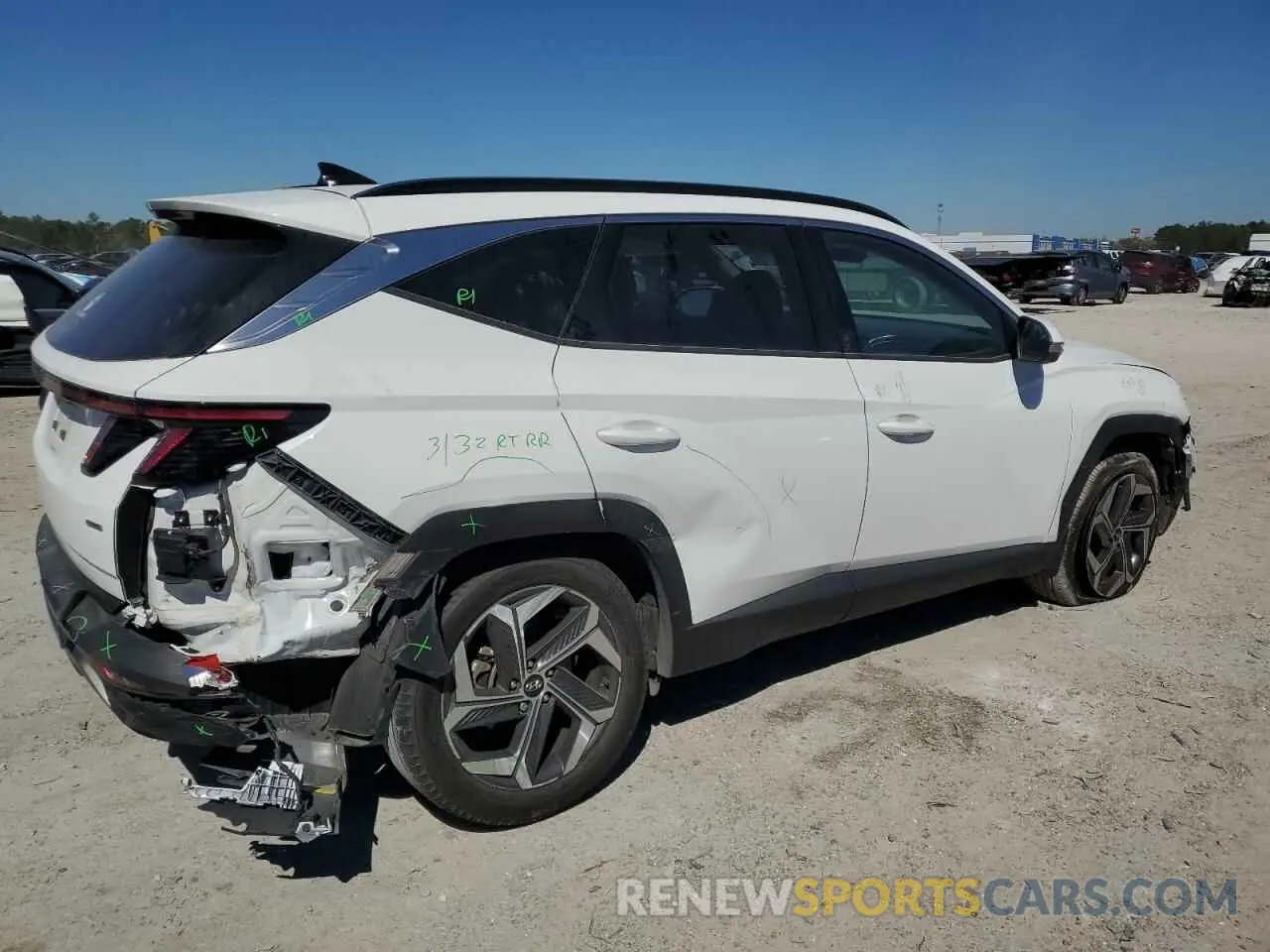 3 Фотография поврежденного автомобиля 5NMJECAE2PH249024 HYUNDAI TUCSON 2023