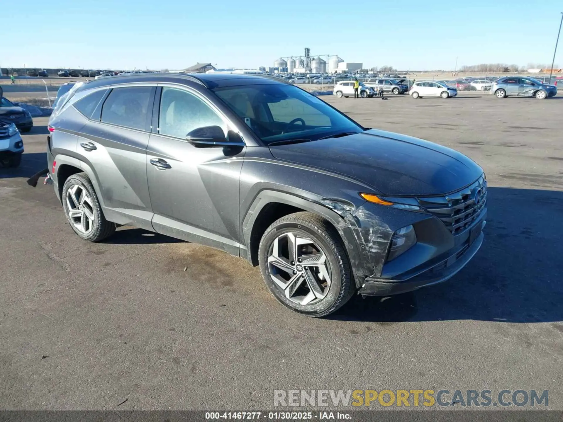 1 Фотография поврежденного автомобиля 5NMJECAE5PH192057 HYUNDAI TUCSON 2023