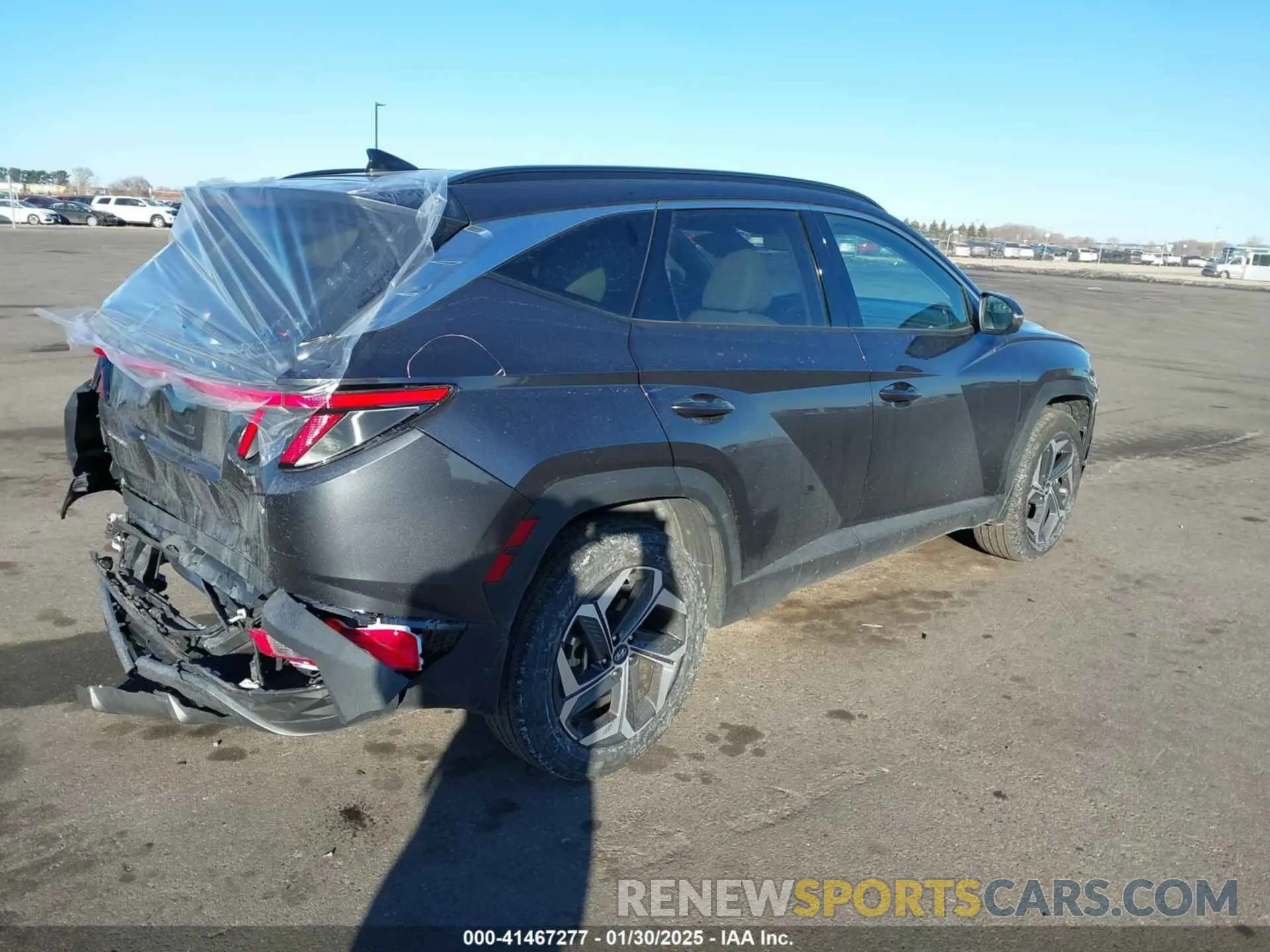 4 Фотография поврежденного автомобиля 5NMJECAE5PH192057 HYUNDAI TUCSON 2023