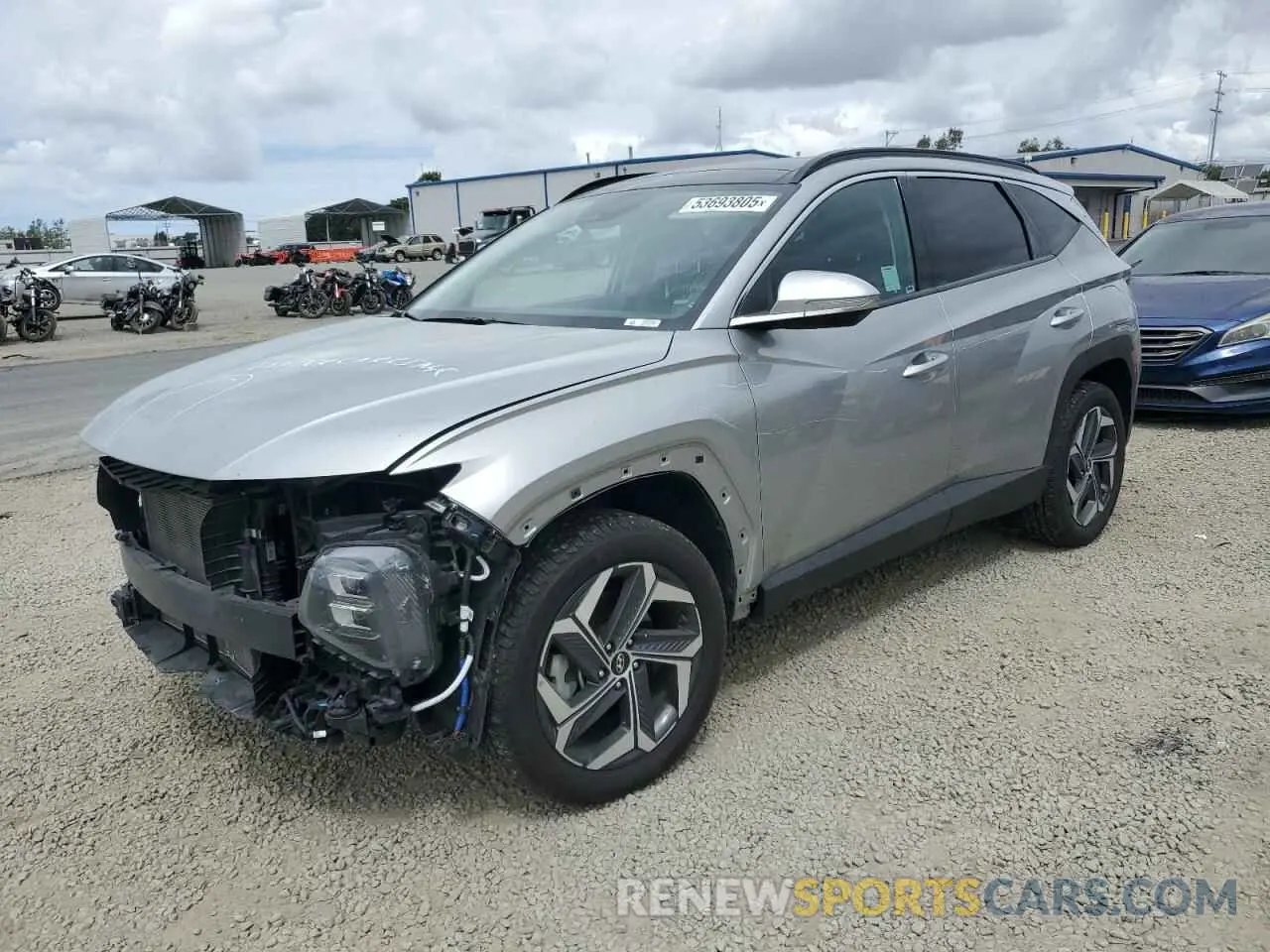 1 Photograph of a damaged car 5NMJECAE6PH199244 HYUNDAI TUCSON 2023