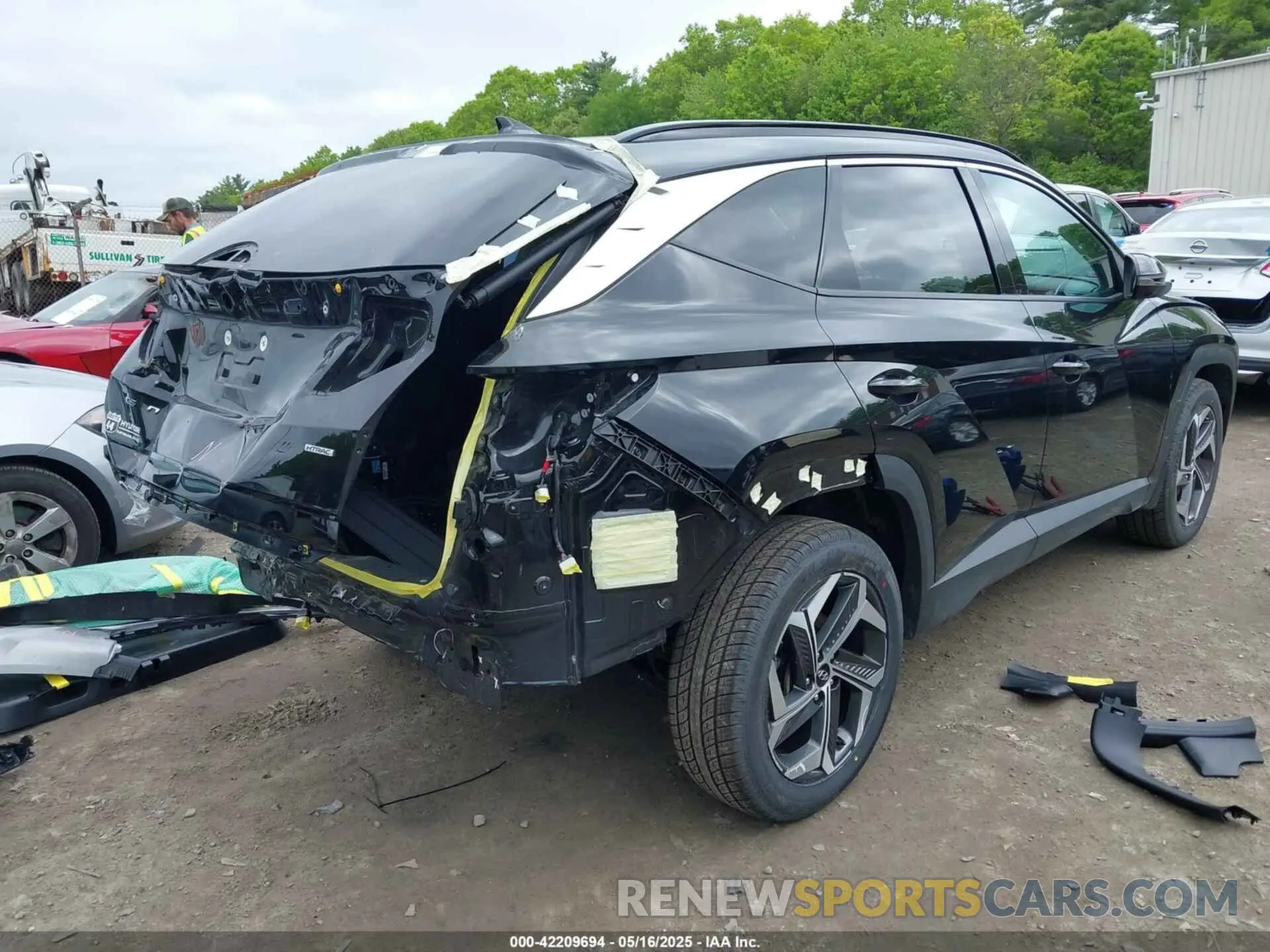 4 Фотография поврежденного автомобиля 5NMJECAE7PH165362 HYUNDAI TUCSON 2023
