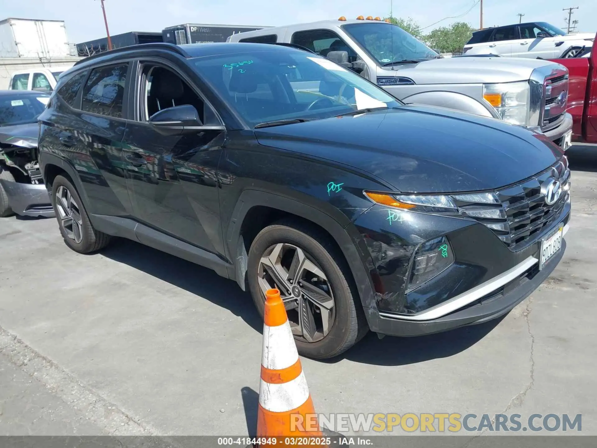 1 Photograph of a damaged car 5NMJF3AE4PH201621 HYUNDAI TUCSON 2023