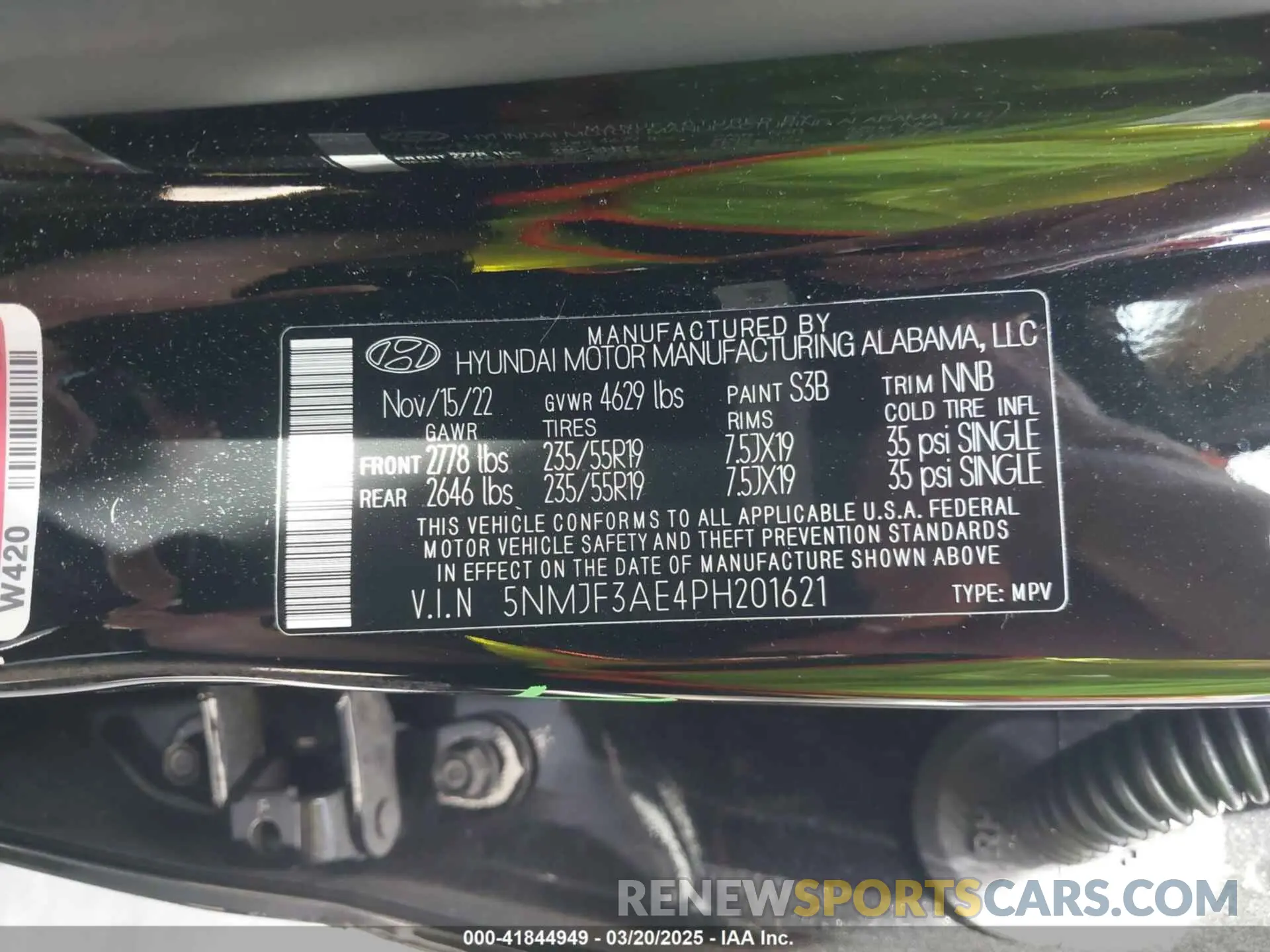 9 Photograph of a damaged car 5NMJF3AE4PH201621 HYUNDAI TUCSON 2023