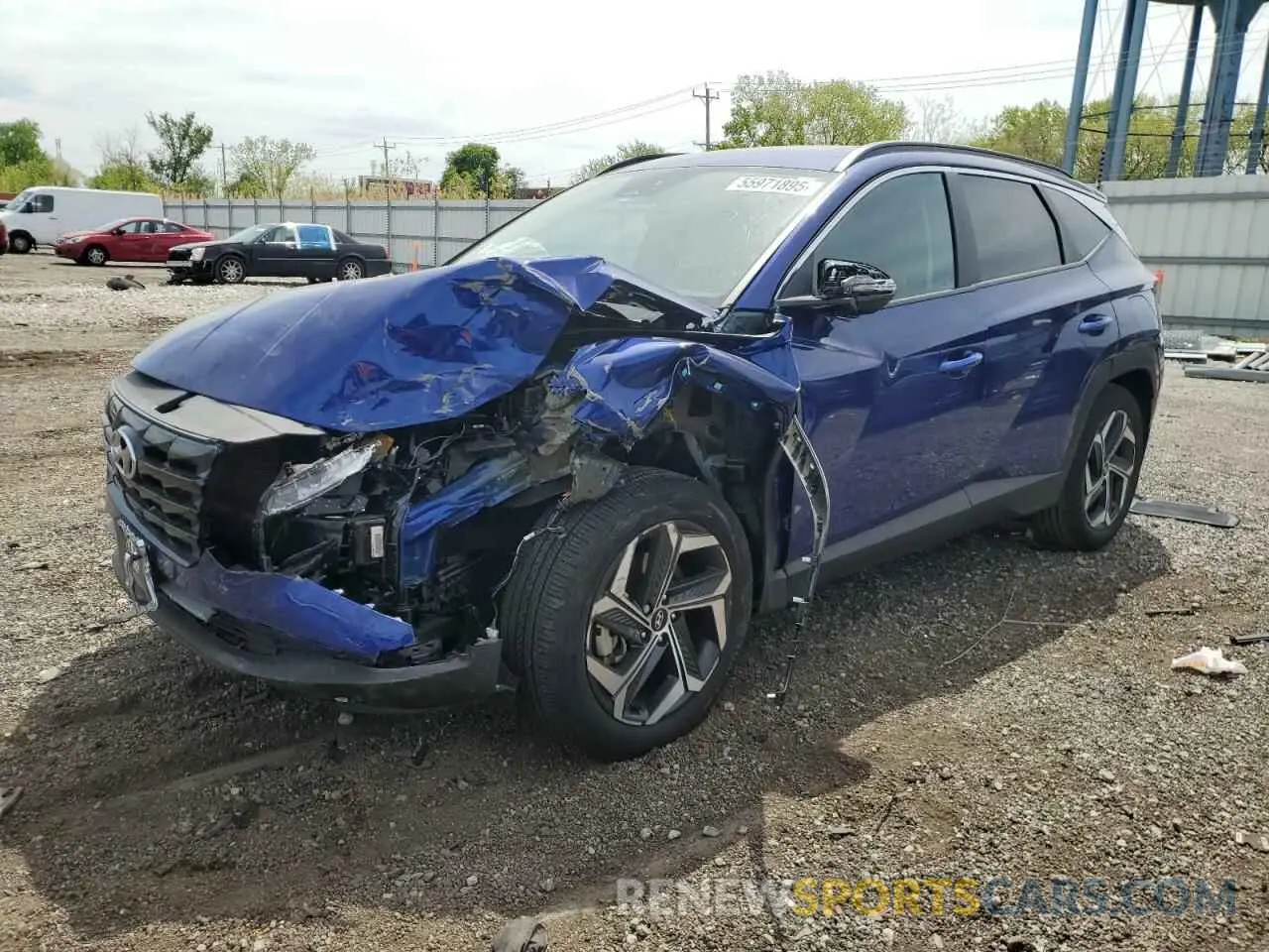 1 Photograph of a damaged car 5NMJF3AE5PH265585 HYUNDAI TUCSON 2023