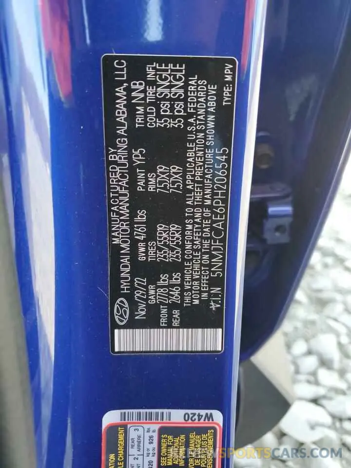 14 Фотография поврежденного автомобиля 5NMJFCAE6PH206545 HYUNDAI TUCSON 2023