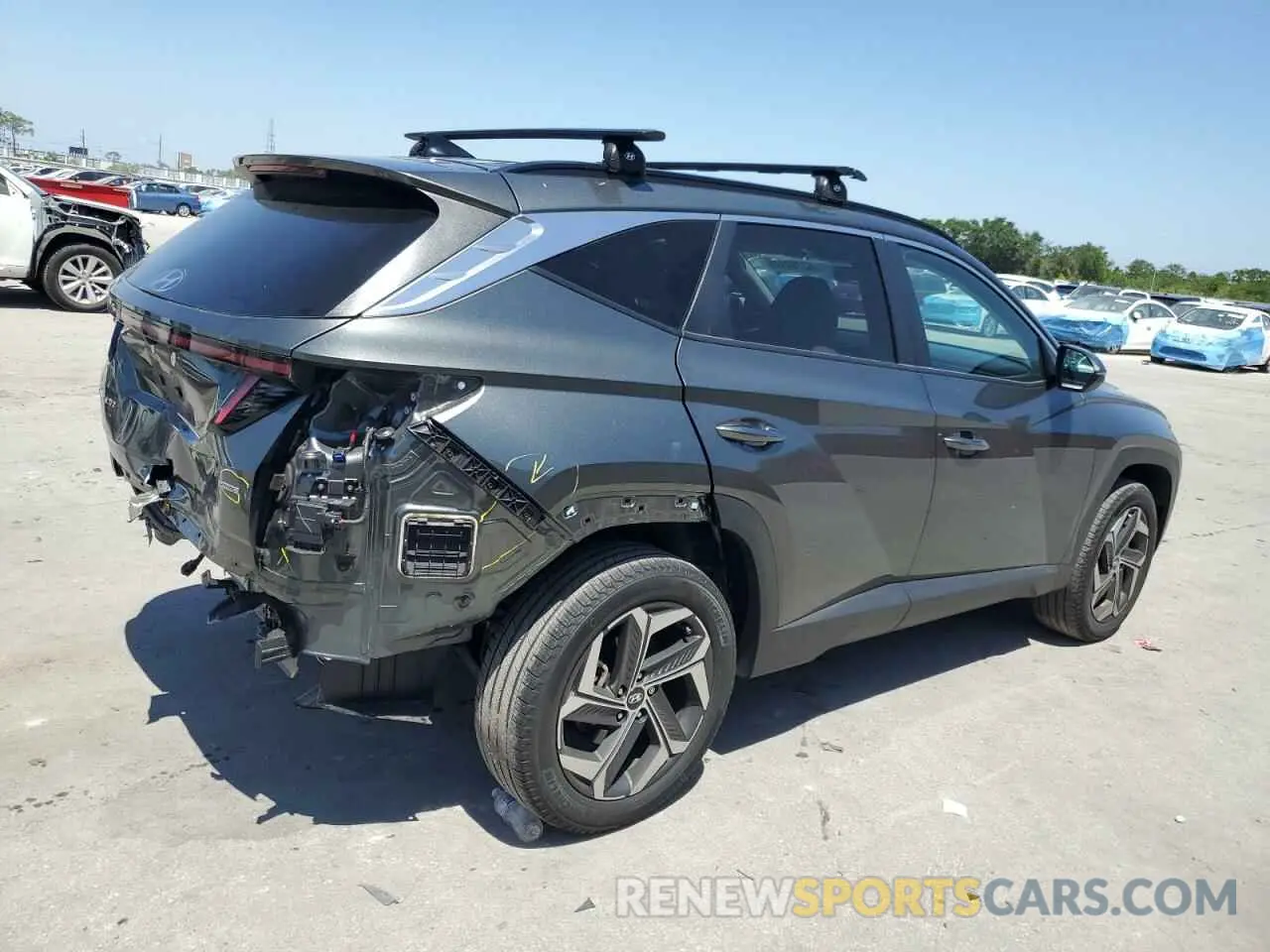 3 Фотография поврежденного автомобиля 5NMJFCAE8PH199842 HYUNDAI TUCSON 2023