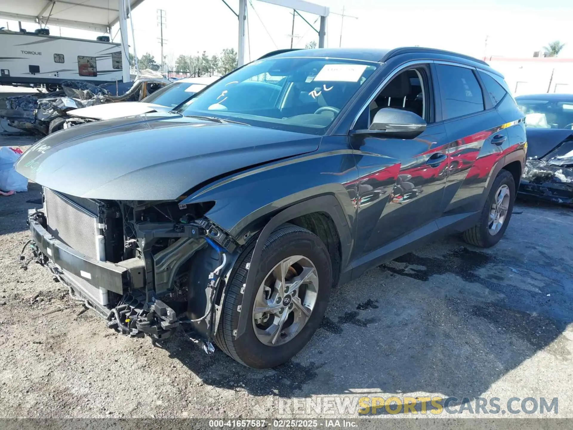 2 Photograph of a damaged car KM8JB3AE6PU263392 HYUNDAI TUCSON 2023