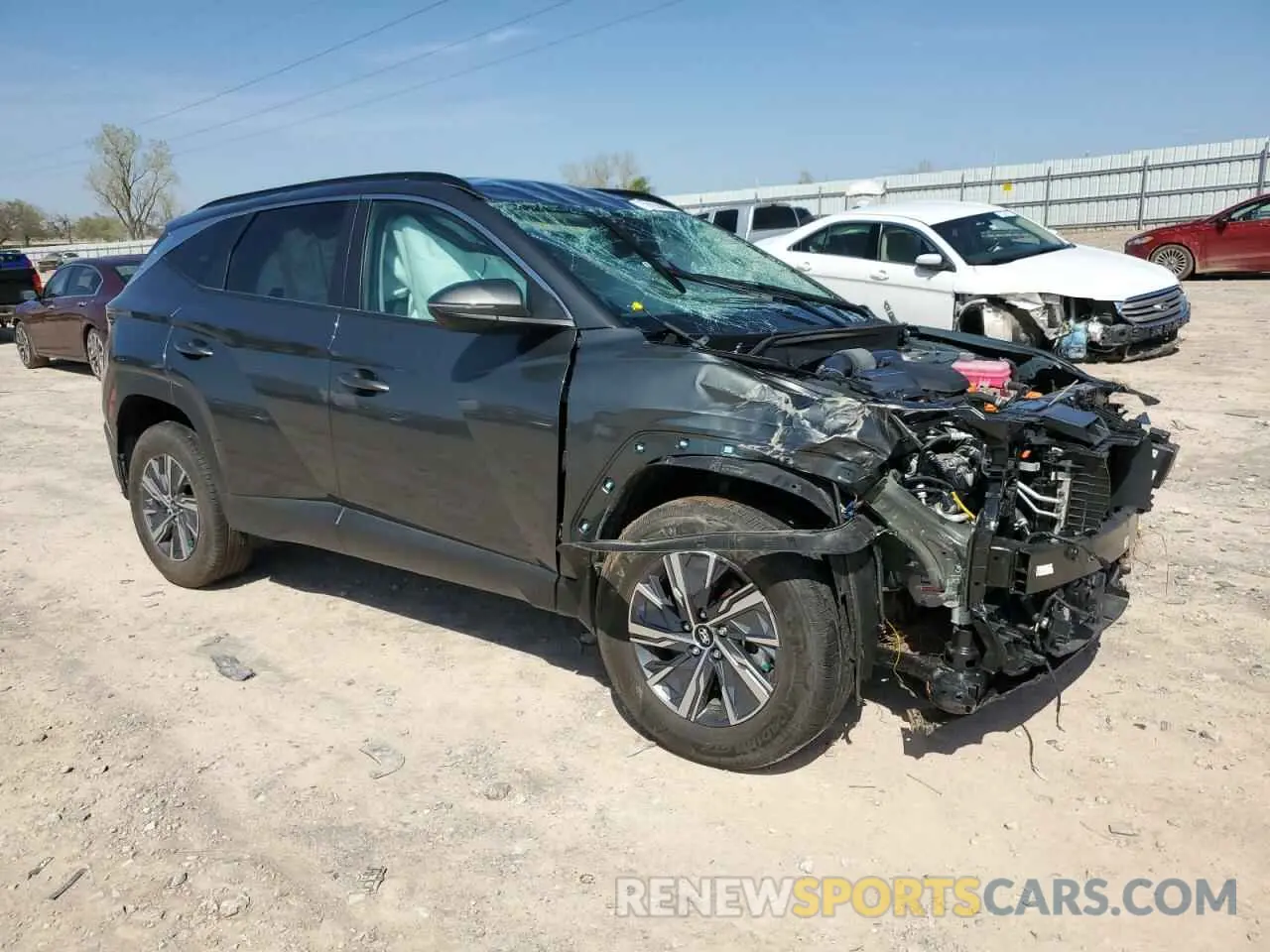 4 Фотография поврежденного автомобиля KM8JBCA16PU113621 HYUNDAI TUCSON 2023