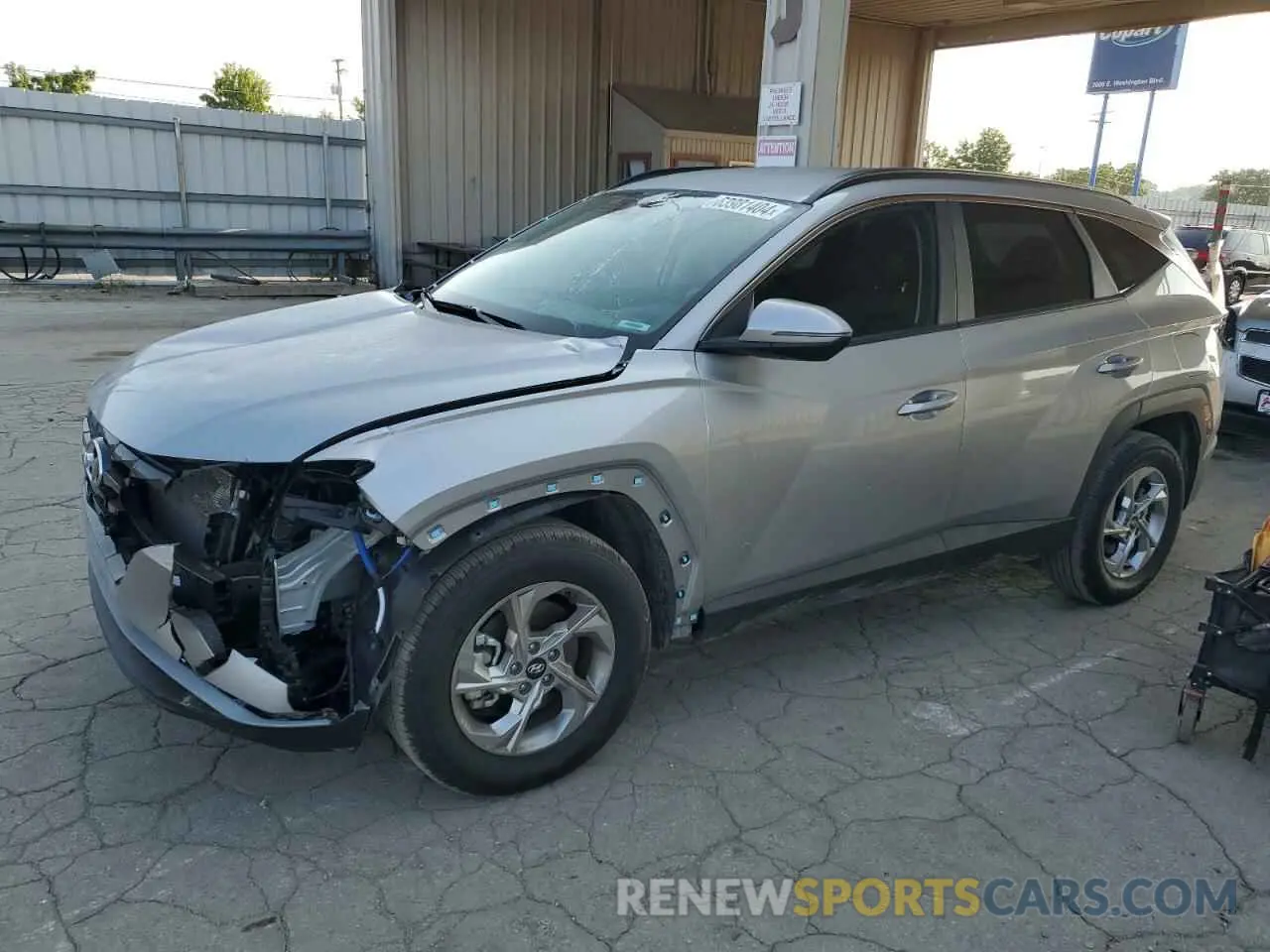 1 Photograph of a damaged car KM8JBCAE6PU264297 HYUNDAI TUCSON 2023