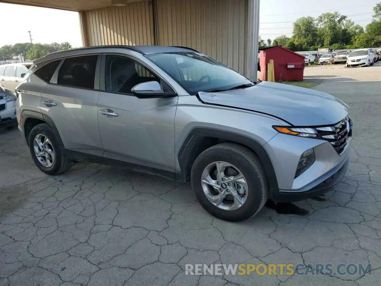 4 Photograph of a damaged car KM8JBCAE6PU264297 HYUNDAI TUCSON 2023