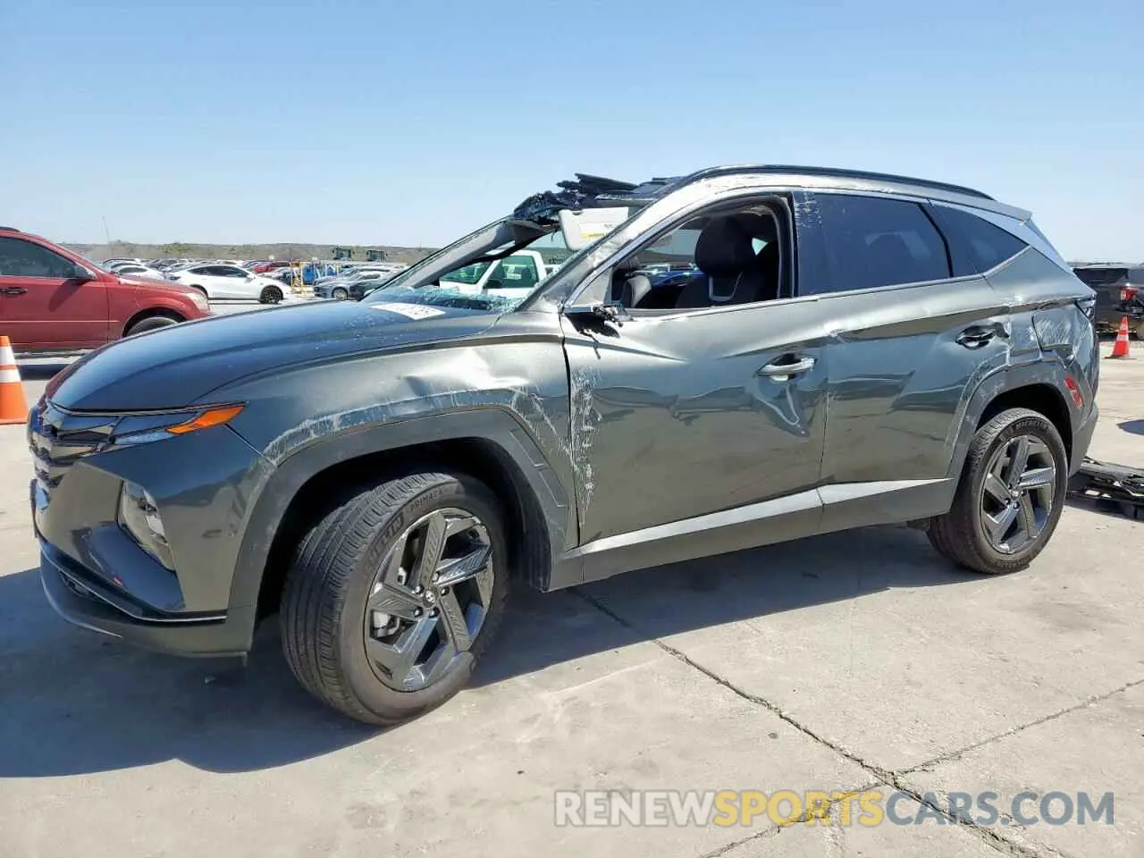 1 Photograph of a damaged car KM8JECA15PU135746 HYUNDAI TUCSON 2023