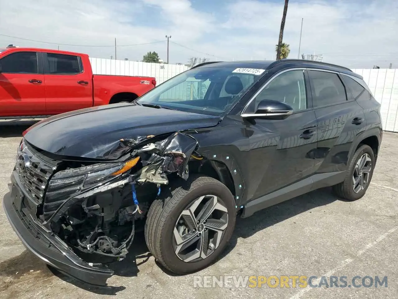 1 Photograph of a damaged car KM8JECA17PU127311 HYUNDAI TUCSON 2023
