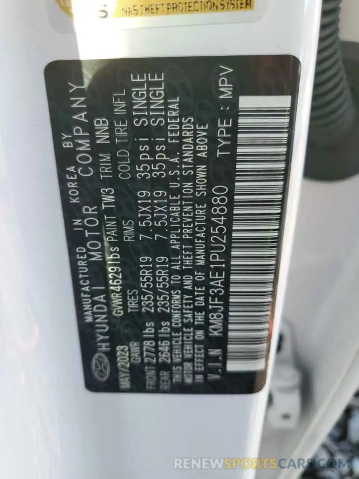 13 Фотография поврежденного автомобиля KM8JF3AE1PU254880 HYUNDAI TUCSON 2023