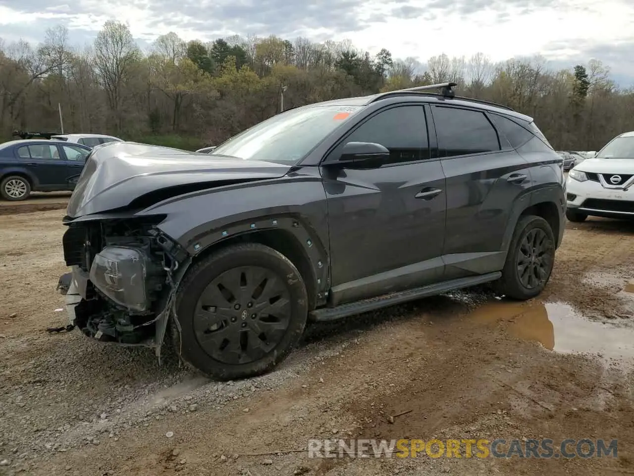 1 Photograph of a damaged car KM8JFCAE2PU209995 HYUNDAI TUCSON 2023