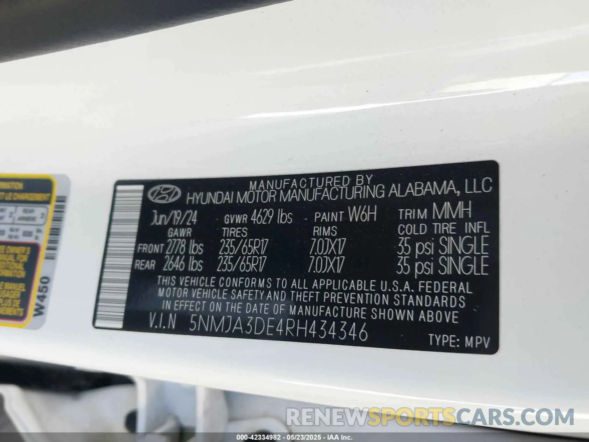 9 Фотография поврежденного автомобиля 5NMJA3DE4RH434346 HYUNDAI TUCSON 2024