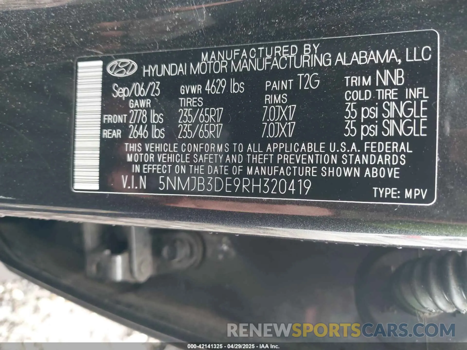 9 Photograph of a damaged car 5NMJB3DE9RH320419 HYUNDAI TUCSON 2024