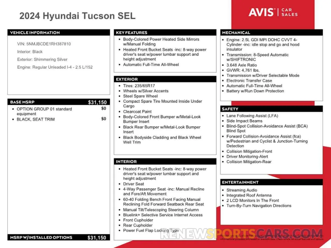 13 Фотография поврежденного автомобиля 5NMJBCDE1RH387810 HYUNDAI TUCSON 2024