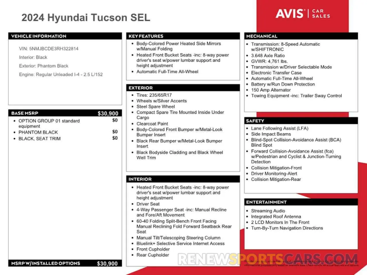 14 Фотография поврежденного автомобиля 5NMJBCDE3RH322814 HYUNDAI TUCSON 2024