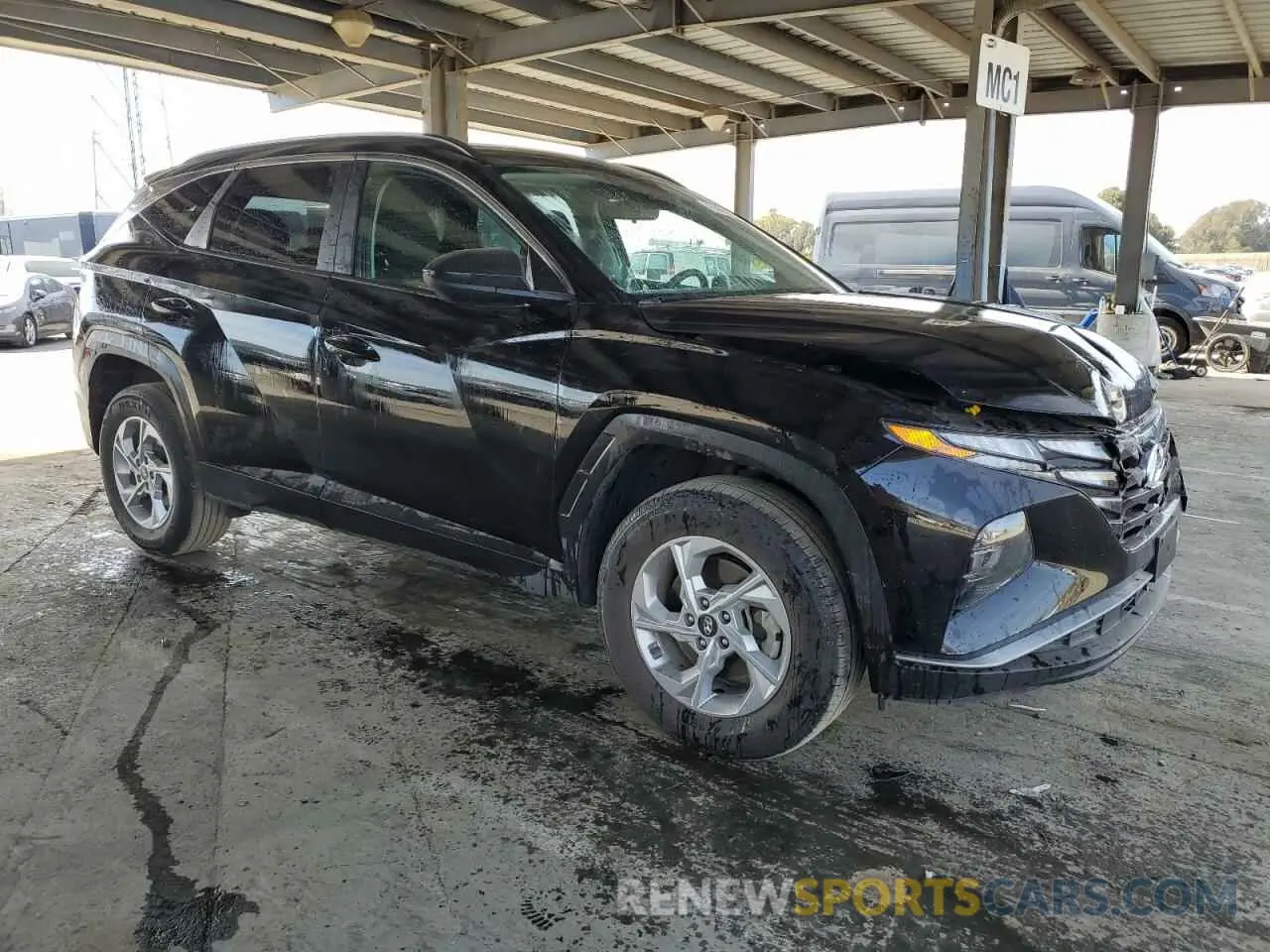 4 Фотография поврежденного автомобиля 5NMJBCDE9RH389269 HYUNDAI TUCSON 2024