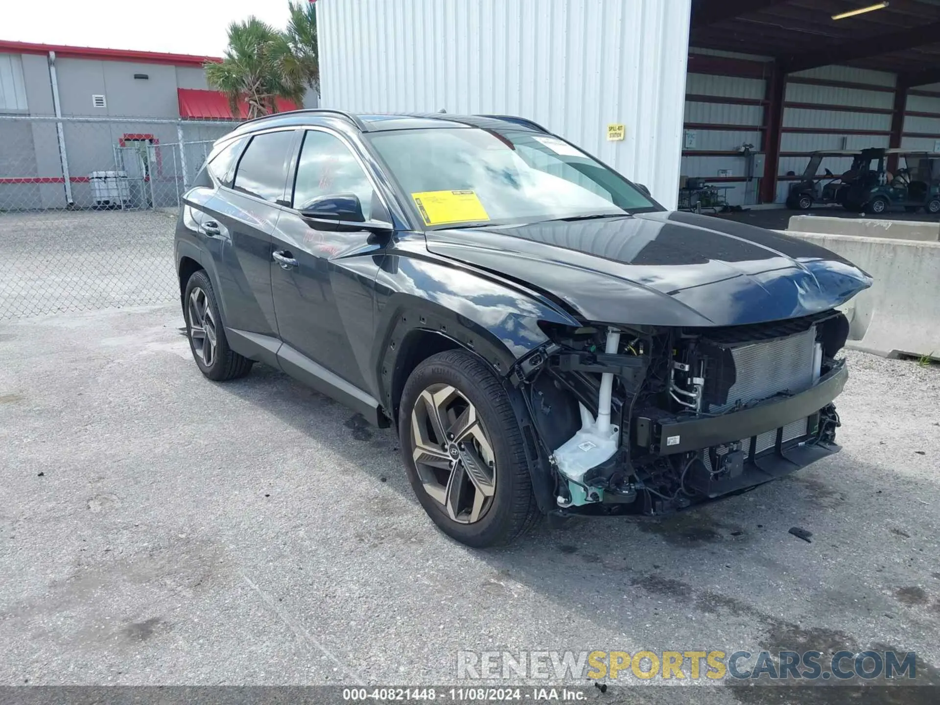 1 Photograph of a damaged car 5NMJE3DE9RH368316 HYUNDAI TUCSON 2024