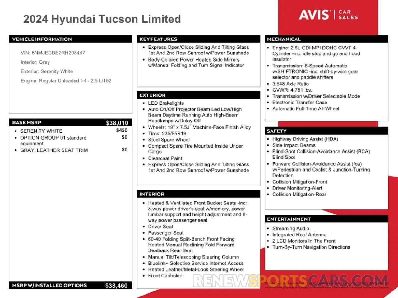 13 Photograph of a damaged car 5NMJECDE2RH298447 HYUNDAI TUCSON 2024