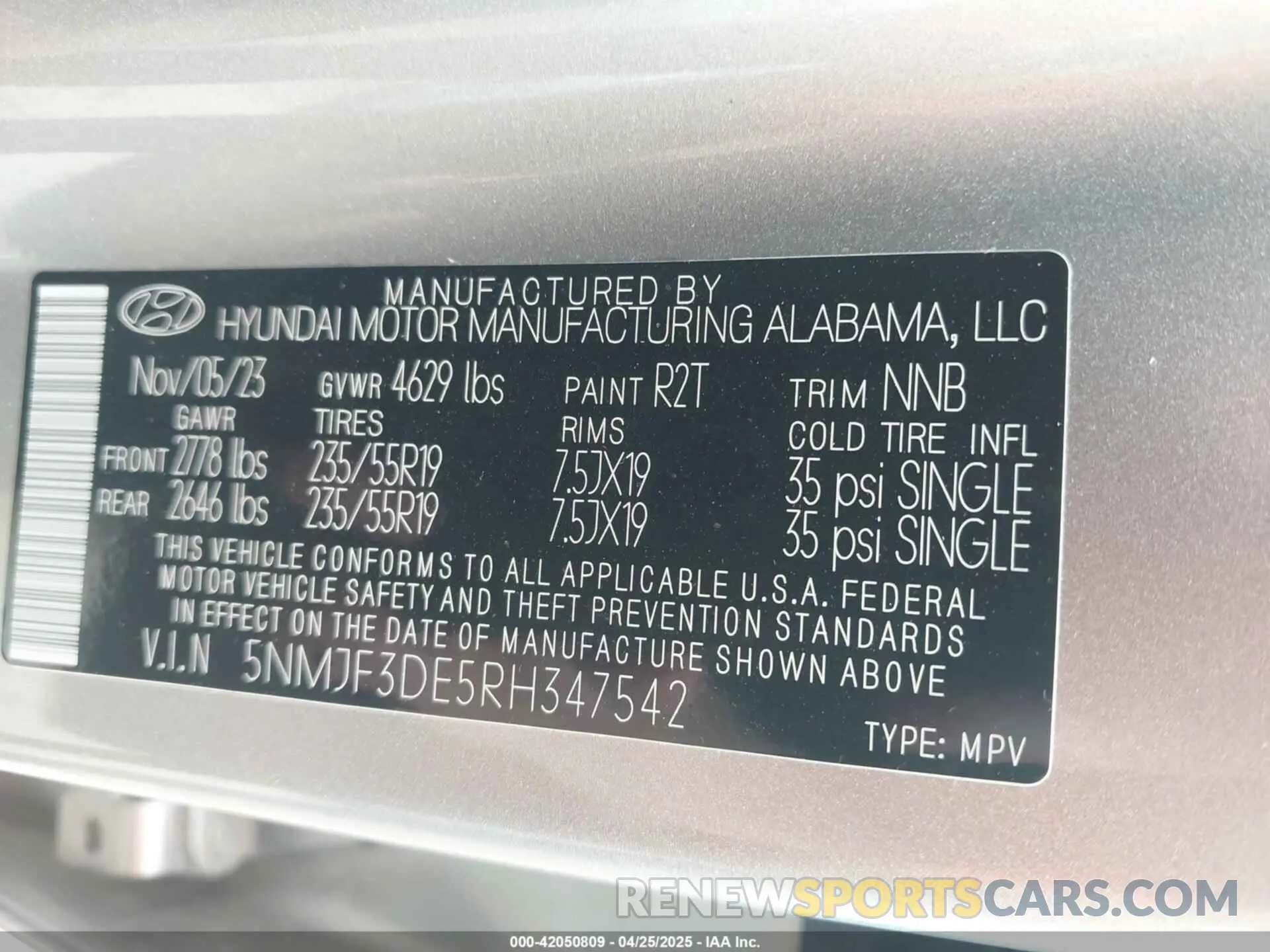9 Photograph of a damaged car 5NMJF3DE5RH347542 HYUNDAI TUCSON 2024