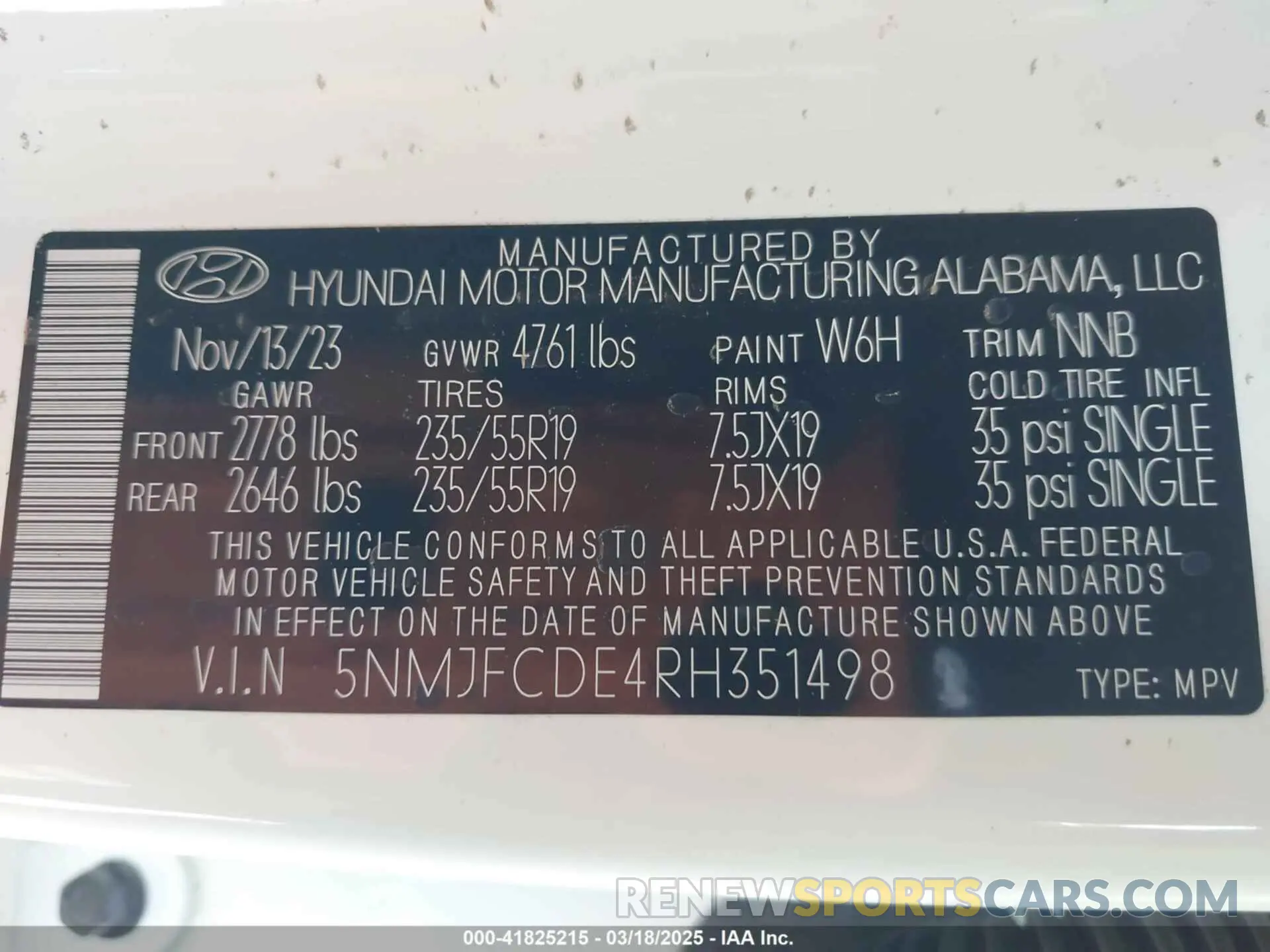 9 Photograph of a damaged car 5NMJFCDE4RH351498 HYUNDAI TUCSON 2024