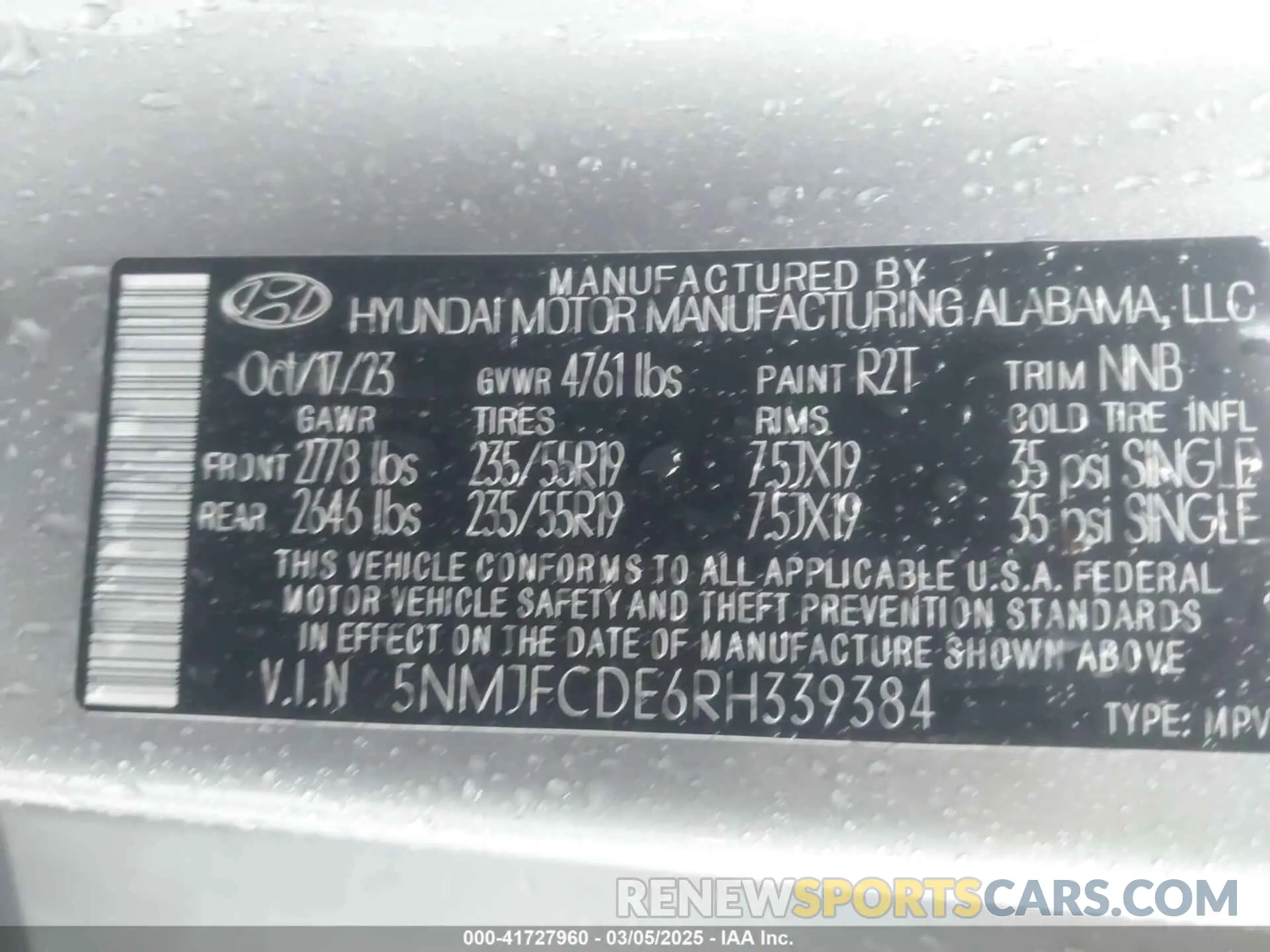 9 Photograph of a damaged car 5NMJFCDE6RH339384 HYUNDAI TUCSON 2024