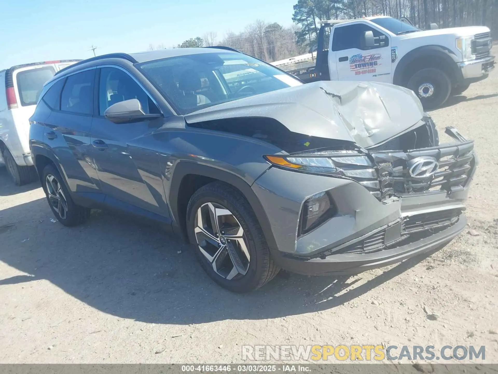 1 Photograph of a damaged car 5NMJFCDE6RH344407 HYUNDAI TUCSON 2024