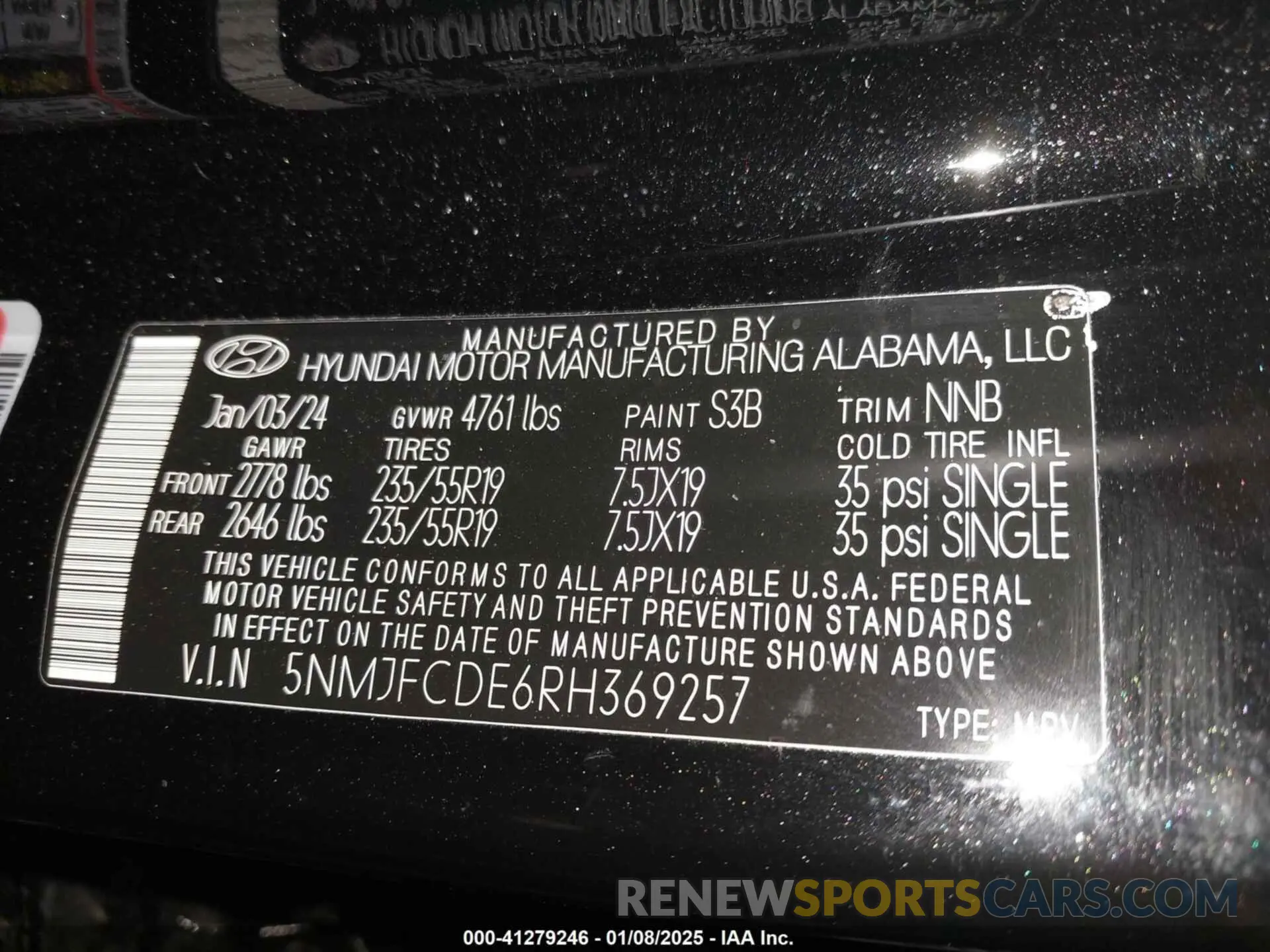 9 Photograph of a damaged car 5NMJFCDE6RH369257 HYUNDAI TUCSON 2024