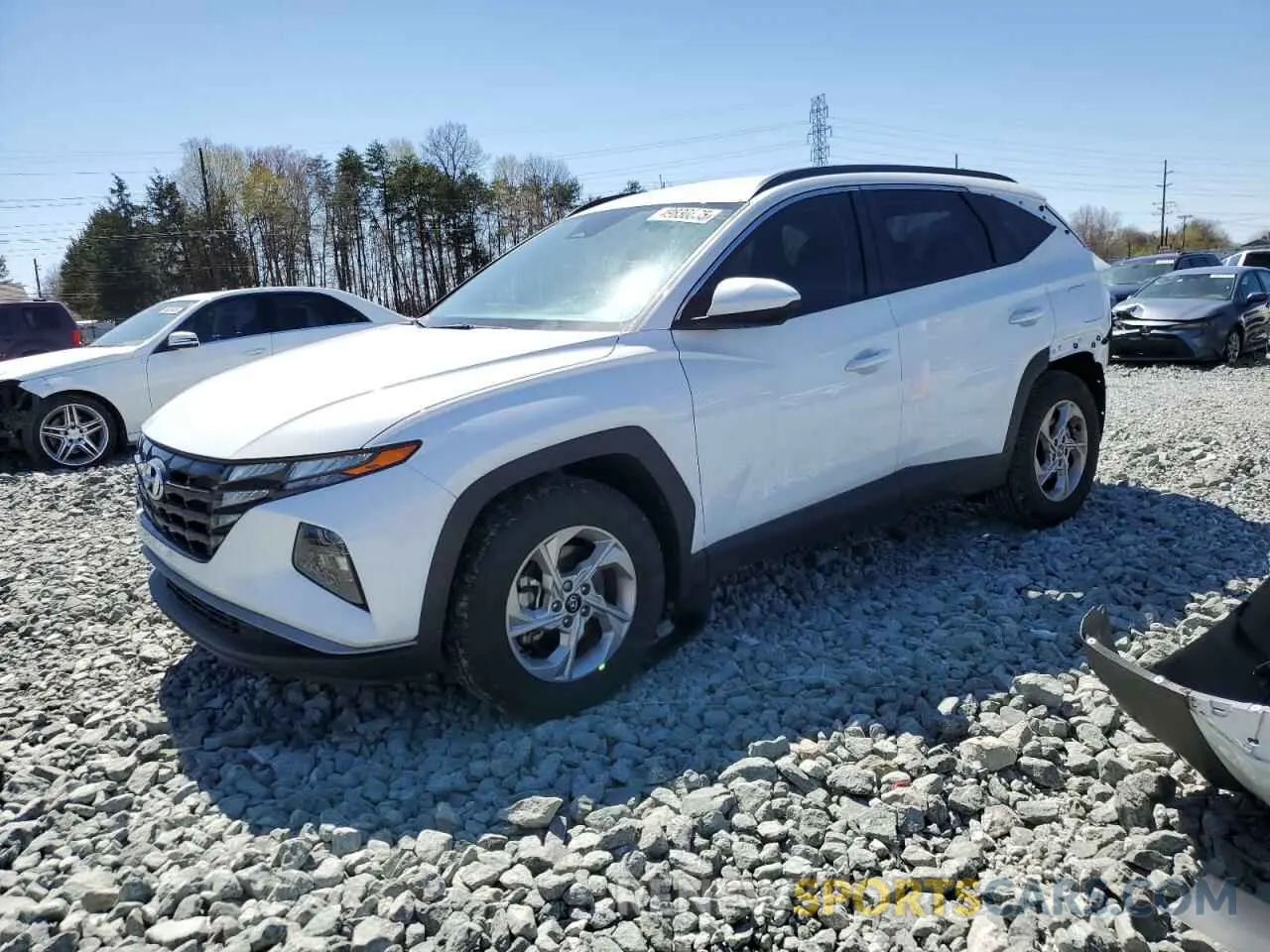 1 Photograph of a damaged car KM8JB3DE1RU281474 HYUNDAI TUCSON 2024
